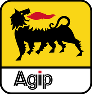 AGIP ENI Tankstelle - Markenlogo der AGIP ENI Tankstellenkette